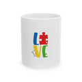 Autism Awareness LOVE Ceramic Mug (11oz & 15oz)