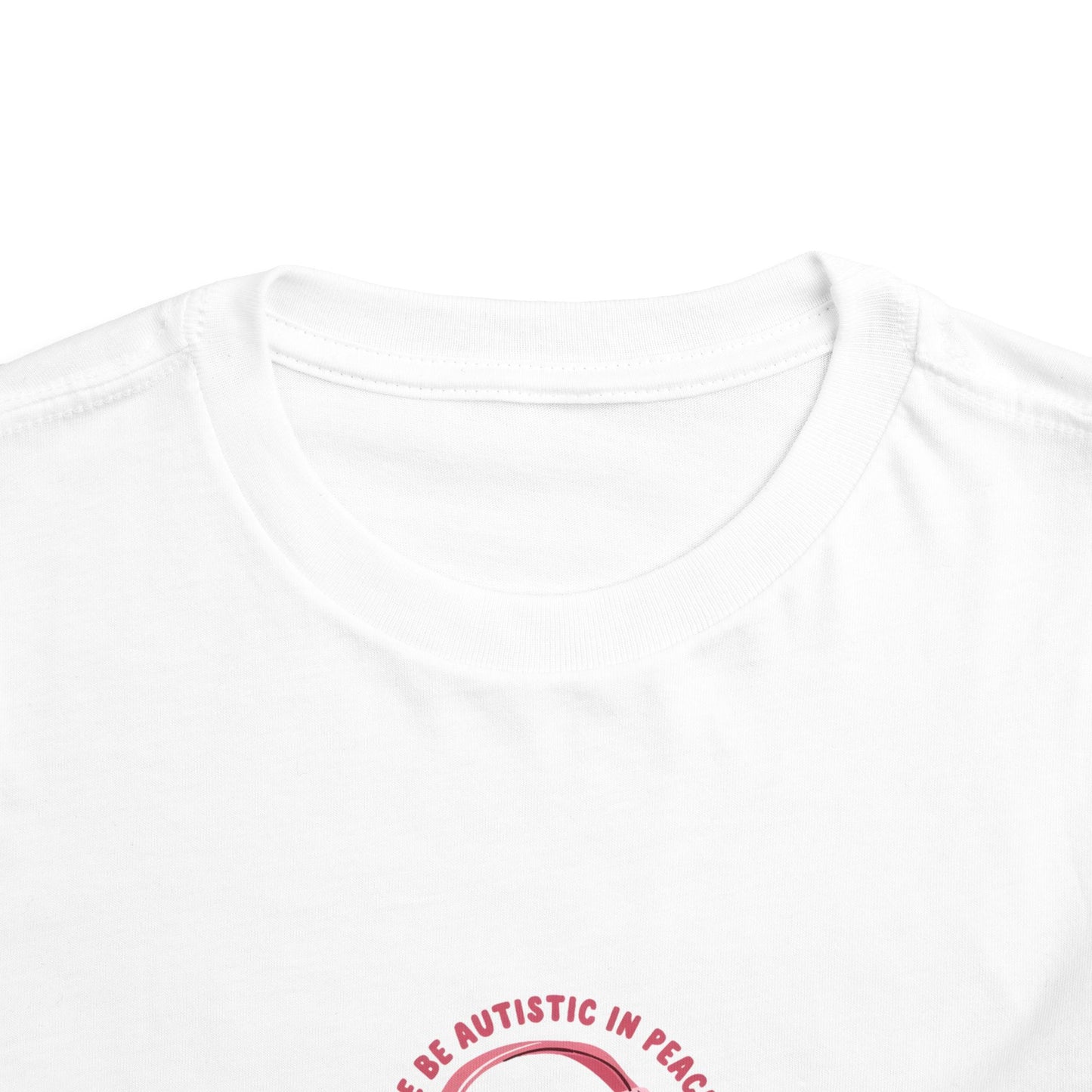 Toddler Tee "Brave Roots" Pink Headphones Graphic
