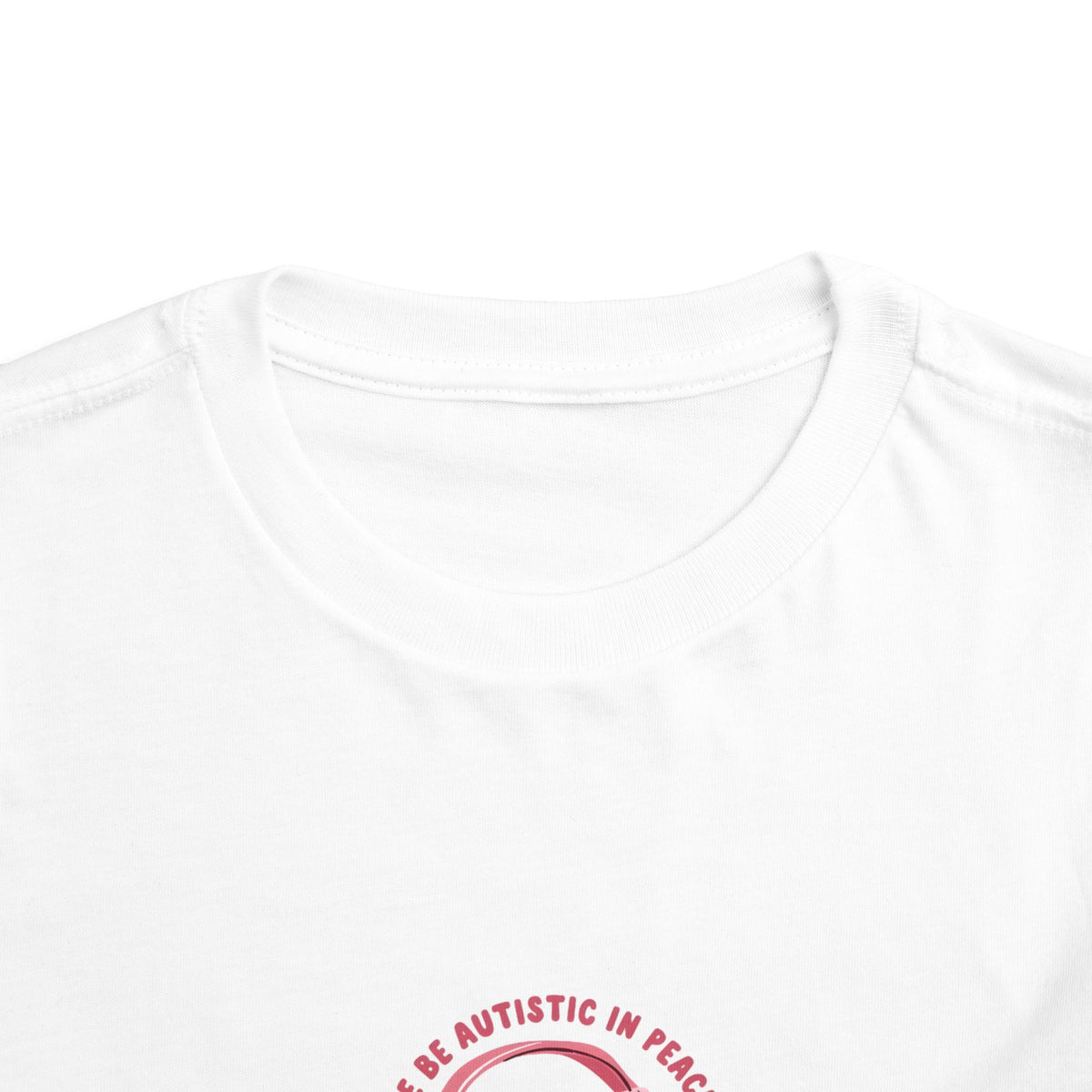 Toddler Tee "Brave Roots" Pink Headphones Graphic