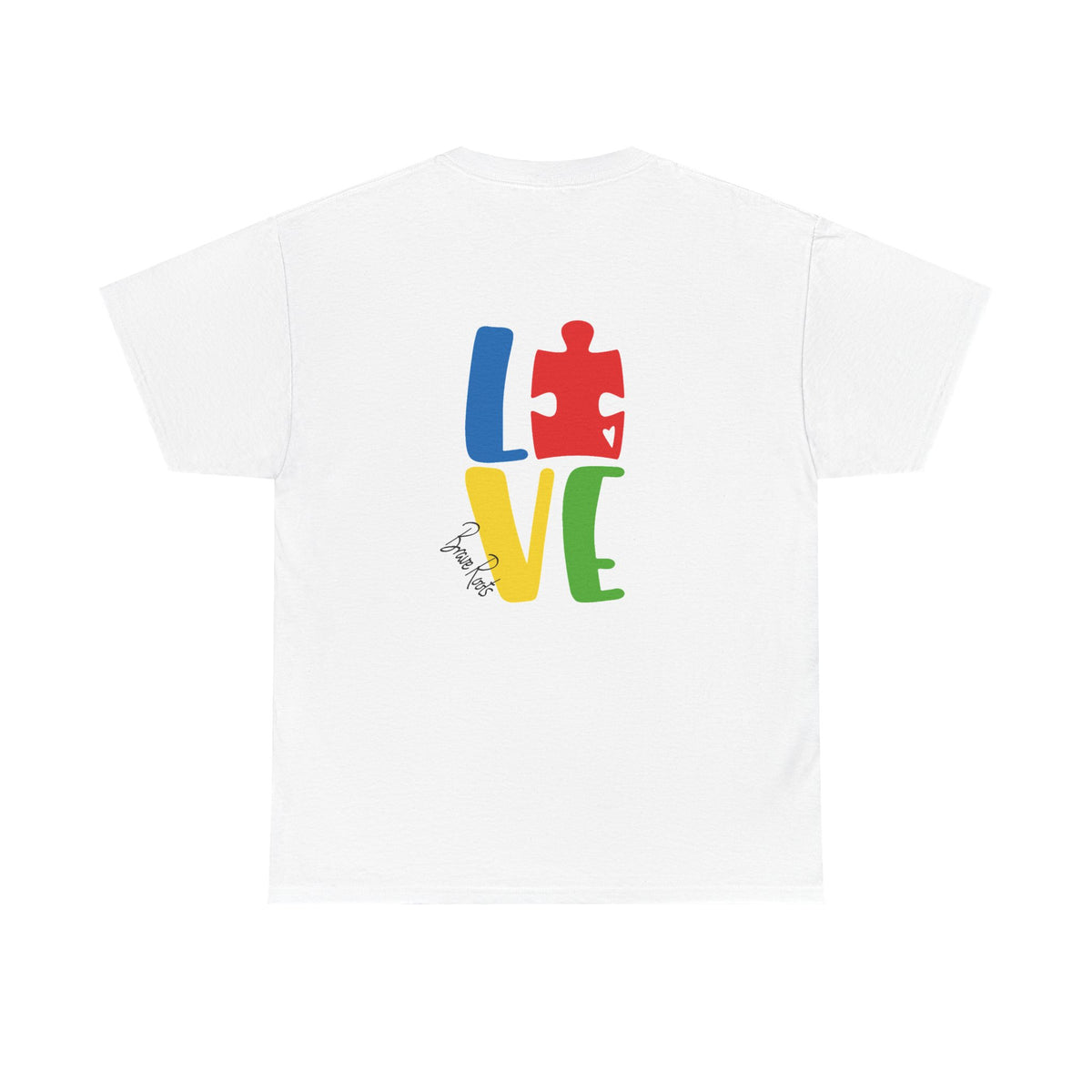 Autism Awareness Tee "I Love Someone With Autism" Rainbow Puzzle Love T-Shirt