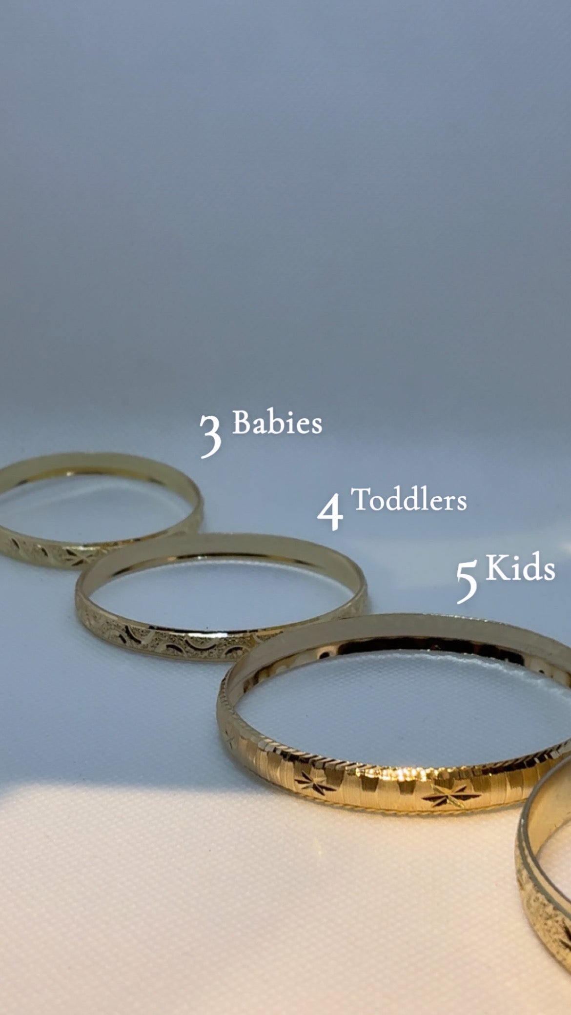 Kids Gold plated bangles